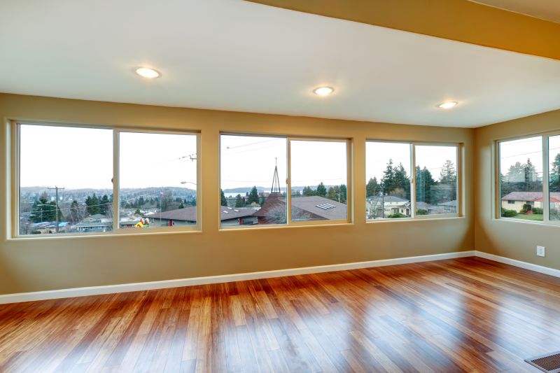 Large Picture Windows in a Living Room